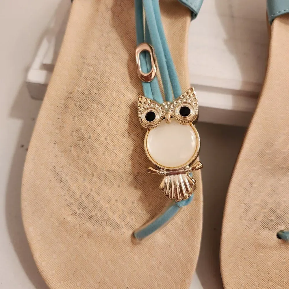 Adorable Owl Sandals with Jewels Size 9.5